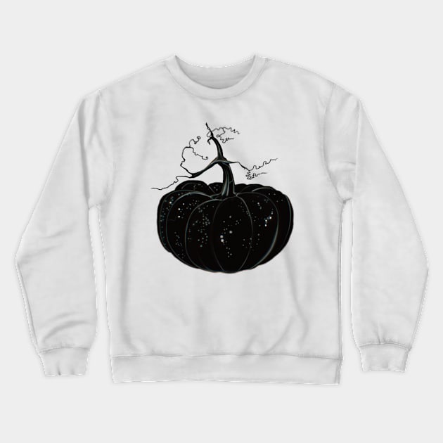 Dark Halloween Pumpkin Crewneck Sweatshirt by xsaxsandra